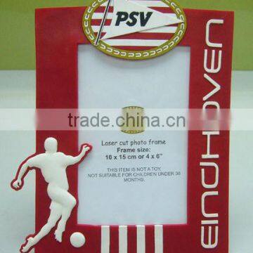 Customized 3d rubber photo frame / Embossed 3d photo frame / pvc picture frames