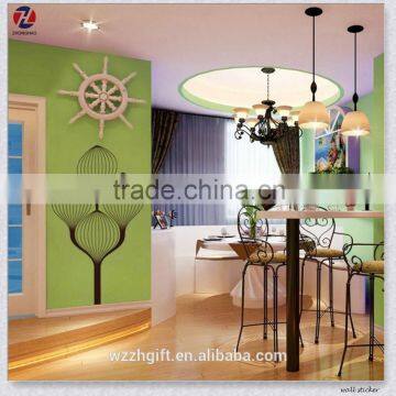 Decorative Tree Design Eco-Friendly PVC Waterproof Dining Room Art Decor Removable Wall Stickers