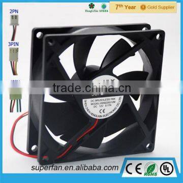 92*92*25mm brushless dc fan 12v, 12v dc fan price with factory price