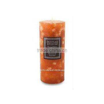 Blood Orange Scented Pillar Candle for Christmas