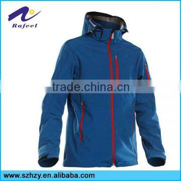 royal hooded breathable softshell jacket