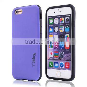 Guangzhou Factory Price Fashion Cell Phone Case Cover TPU+PC Gloss Finish 10 Color Mobile Phone Shell For IPhone 6 / 6S Plus photo-2