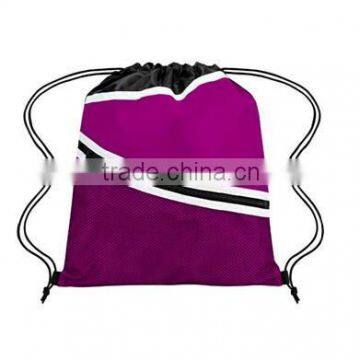 210D PVC polyester cheap shopping bags personalize drawstring bags