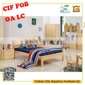 2016 hot sale New design modern bed room furniture environmental signle children bed