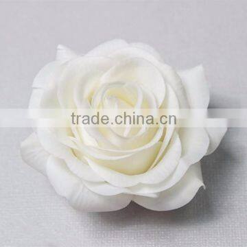 real touch white rose head ,latex flowers,cheap artificial flower head