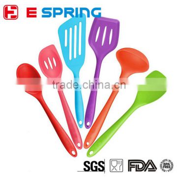 1set/6pcs Silicone Heat Resistant Cooking Kitchen Utensils Cook Accessories Tool Spoons Silicon Spatula