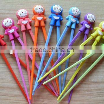 New Idea Design Cartoon Silicone Chopsticks for baby learning