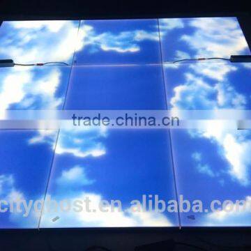 New design SMD3528 Surface Mount 48W 0~10V/1~10V Dimming 595X595MM Frameless LED Ceiling Sky Panel