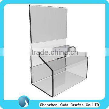 hot sell high clear acrylic ballot box acrylic donation box