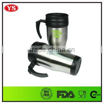 400ml Insulated Custom Logo Stainless Steel Thermal Coffee Mug With Handle photo-6