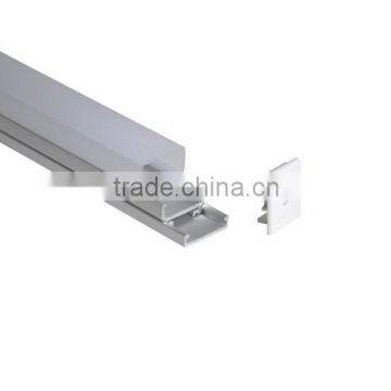 No Brackets Channel Fixing Square PC Cover Aluminum Profile Extrusion