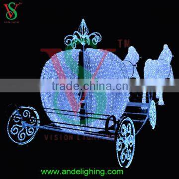 Shopping Center Acrylic Running Horse Christmas Decorative Light