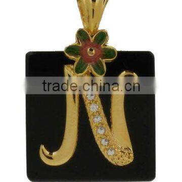 Fashion gold alphabet pendant QP120