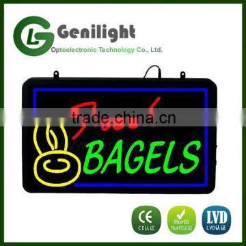 Food Store advertising led neon light sign 56*33cm rectangle shape