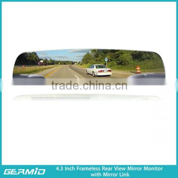 Gentex frameless lcd mirror link rear view mirror Germid rear view mirror monitor