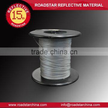 0.5mm width double sided high visibility reflective sewing thread