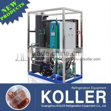 Transparent Tube Ice Machine with PLC System(2tons/day)