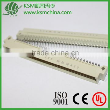 Eurocard connector male r/a 2 row 64 pin