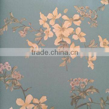 Non Woven Hot Sale Flower Garden Artificial Wallpaper photo-5