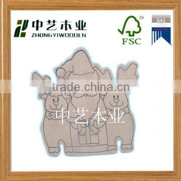 2015year China Factory FSC&SA8000 Promotional Wooden Christmas Crafts for Santa Claus photo-2