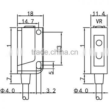 Q31 Cable Series Background Suppression Photoelectric Sensor photo-2
