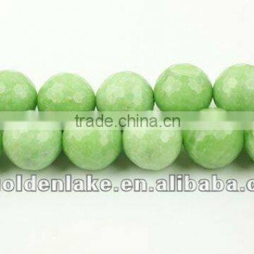 Afghan Jade Faceted Round Gemstone Beads