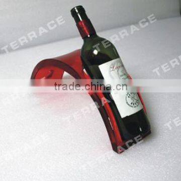 Single Acrylic Wine Bottle Rack ,Perspex Beer Bottle Holder(WR-B-0229)