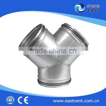 Y-piece of ventilation fittings/spiral duct fittings