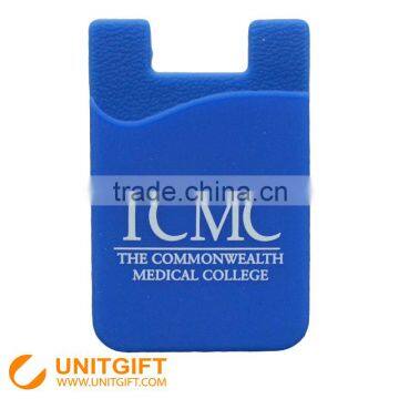 3M sticky silicone mobile phone card holder smart wallet