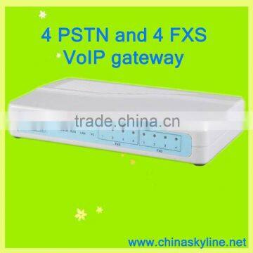 High quality assurance SIP VoIP Gateway with 4 FXS/FXO ports gateway/cheap sip voip