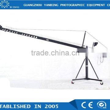 Factory supply professional LMS 12m triangle jimmy jib crane for 15kg video camera