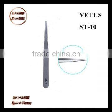 Wholesale ST-10 stainless steel eyelash extension tweezers/VETUS tweezers