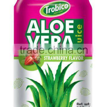 With Strawberry Flavor Aloe Vera Drink