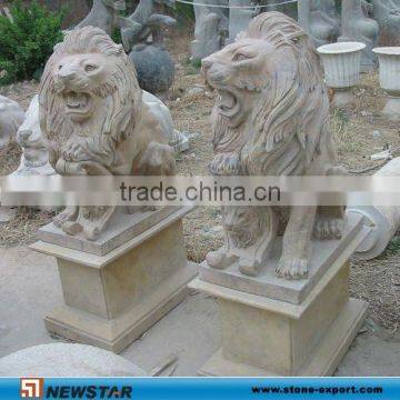 Animal Lion Carving for Villas, Hotels, Homes