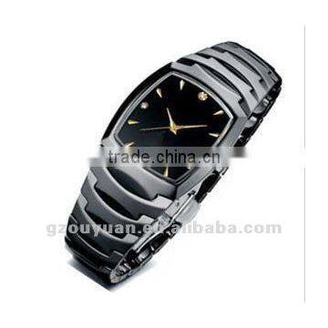 fashion Wristwatch for men or women, black ceramic wristwatch