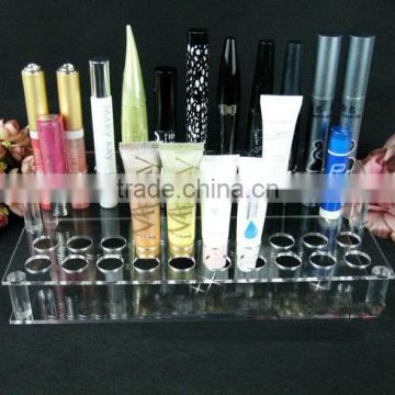 clear plexiglass lipstick holder/lucite mascara displays racks