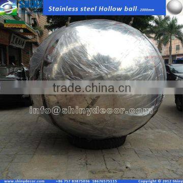 2000mm highly polished hollow stainless steel ball