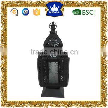 Unique design decorative black moroccan metal candle lantern