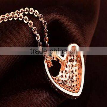 Authentic Austrian Heart Pendant Crystal Necklace photo-4