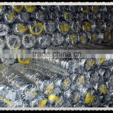 Fiberglass Flame retardant Insulation Material Aluminum Foil Flexible Duct