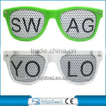 2014 Fashion Lens Printing Glasses With Custom Logo Lens printing Sticker Promotion Lens Printing Custom Glasses (BSP2836)