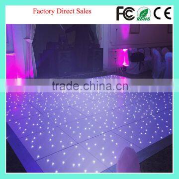 CE ROHS IP65 WIFI SD Control Tempered Glass OR Acrylic 2x2ft 2x4ft 14x14ft 16x16ft Twinkling Starlit LED Dance Floor Panel