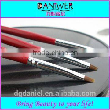 3pcs Red fashion makeup Nail art brush