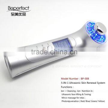 OEM Accepted Professional Skin Tightening&whiteness Ultrasonic Galvanic Photonic Beauty Equipment photo-6