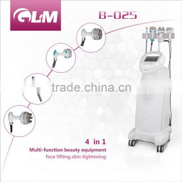 GLM B-025 4in1 slimming machine lipo cavitation rf vaccum and eye pen beauty machine with CE