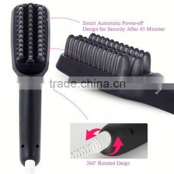 Factory Wholesale Anion LCD Electric Brush That Straightens Hair photo-3
