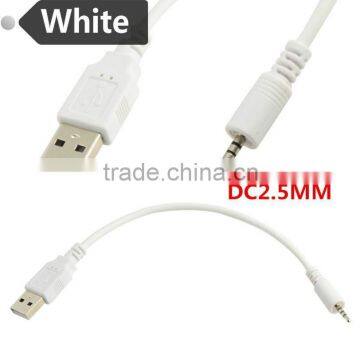 2.5MM To USB Cable Charger Power Cables For Jabra E40BT E50BT J56BT S400BT S700 For AKG K490NC K495NC N60NC For Harkar-BT