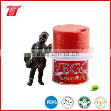 VEGO Brand Canned Tomato Paste With 28 to 30% in Brix