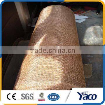 Heat and corrosion EMI shielded brass wire mesh