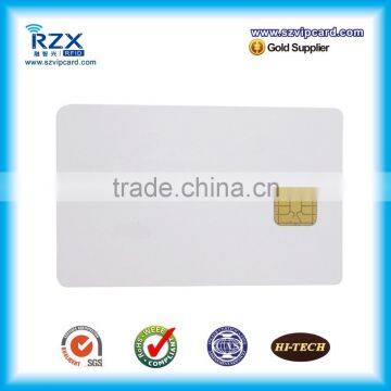 SLE4442/ 5542 inkjet contact smart blank card with 85*54*0.84mm size